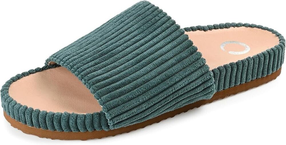 Womens Tru Comfort Foam Corduroy Slipper Forest Size 12 NIB